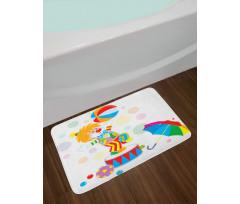 Funny Circus Entertainer Ball Bath Mat