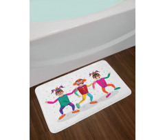 Funny Crazy Entertainer Men Bath Mat