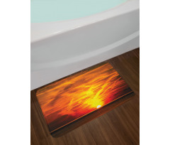 Sunset over Horizon Sea Bath Mat