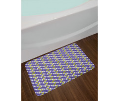 Botany Hibiscus and Leaves Bath Mat