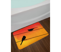 Avian Animal Sunset Bath Mat