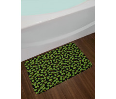 Botany Grape Leaves on Dark Bath Mat