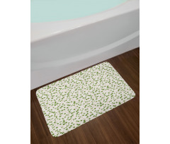 Colorful Grape Leaves Graphic Bath Mat