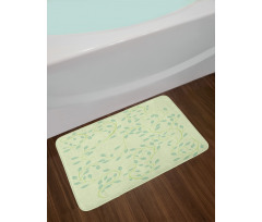 Abstract Grape Leaves Ivy Bath Mat