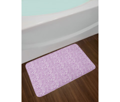 Bunnies Eggs Spring Leaves Bath Mat