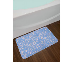 Rhythmic Curvy Branches Bath Mat