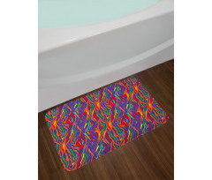 Contemporary Animal Skin Bath Mat