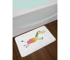 Happy Cartoon Animal Bath Mat