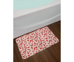 Summer Love Scattered Fruit Bath Mat