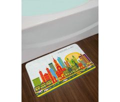 Graphic Image Medellin City Bath Mat