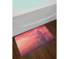 Romantic Taj Mahal Display Bath Mat