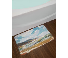 Sea Waves Coastline Bath Mat