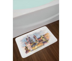 Monument in Palermo Sicily Bath Mat