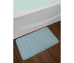 Line Art with Lace Ornate Bath Mat