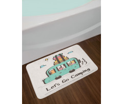 Childish Animals Van Bath Mat