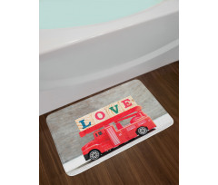 Toy with Love Words Bath Mat