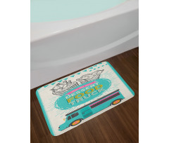 Street Dessert Food Bath Mat