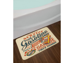 Grunge Gasoline Art Bath Mat