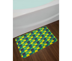 Symmetric Geometric Shapes Bath Mat