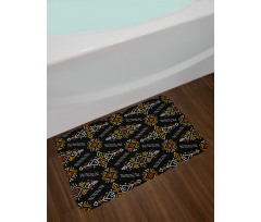 Aztec Inspired and Ethnic Bath Mat