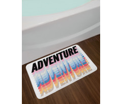 Creative Nested Word Art Bath Mat