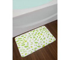 Summer Spring Garden Leaf Bath Mat