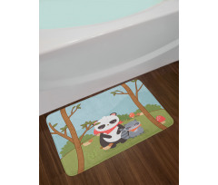 Forest Animals and Trees Bath Mat