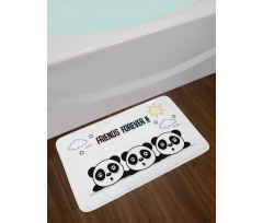 3 Pandas Design Bath Mat