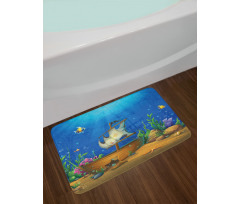 Undersea World Ship Wreck Bath Mat