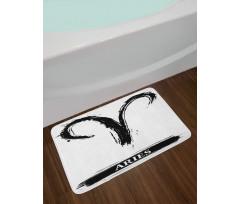 Aries Astrology Sign Bath Mat