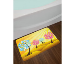 Blooming Trees Bath Mat