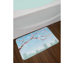 Blooming Branches Bath Mat