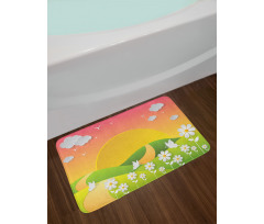 Meadows Flowers Bath Mat