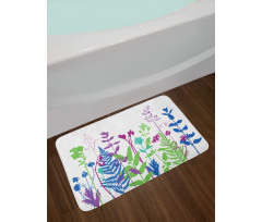 Colorful Botany Bath Mat