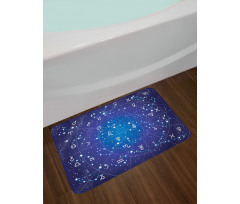 Constellation Zodiac Bath Mat