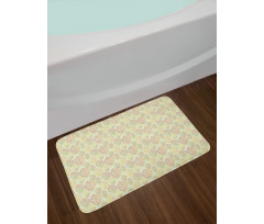 Outline Leaves Bath Mat