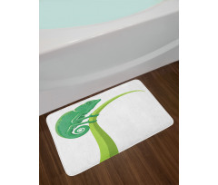 Exotic Grumpy Lizard Bath Mat