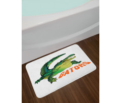 Wild Alligator Crocodile Bath Mat