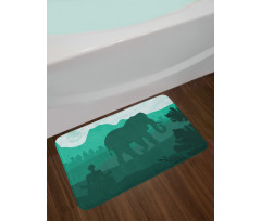 Mystic Animal and Yogi Bath Mat