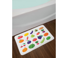 Diet Food Bath Mat