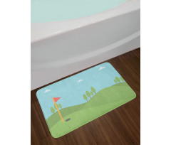 Hole and Flag Bath Mat