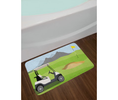 Cartoon Golf Club Bath Mat