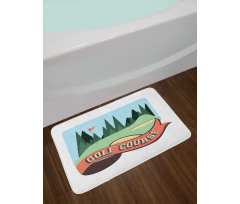 Forest and Flag Bath Mat