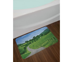 Idyllic Road Forest Bath Mat