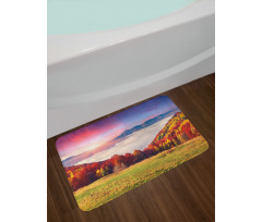 Fall Morning Mountain Bath Mat