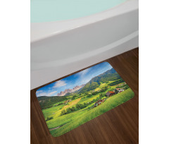 Alps in the Spring Bath Mat