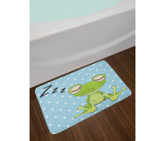 Frog Prince Polka Dots Bath Mat