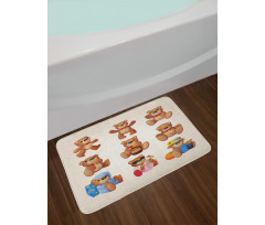 Teddy Bear Kids Design Bath Mat