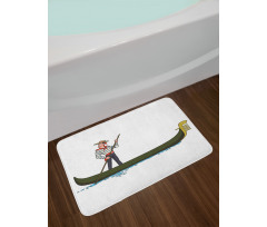 Gondola in Venice Love Bath Mat