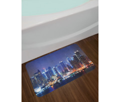 River and Skyline Photo Bath Mat